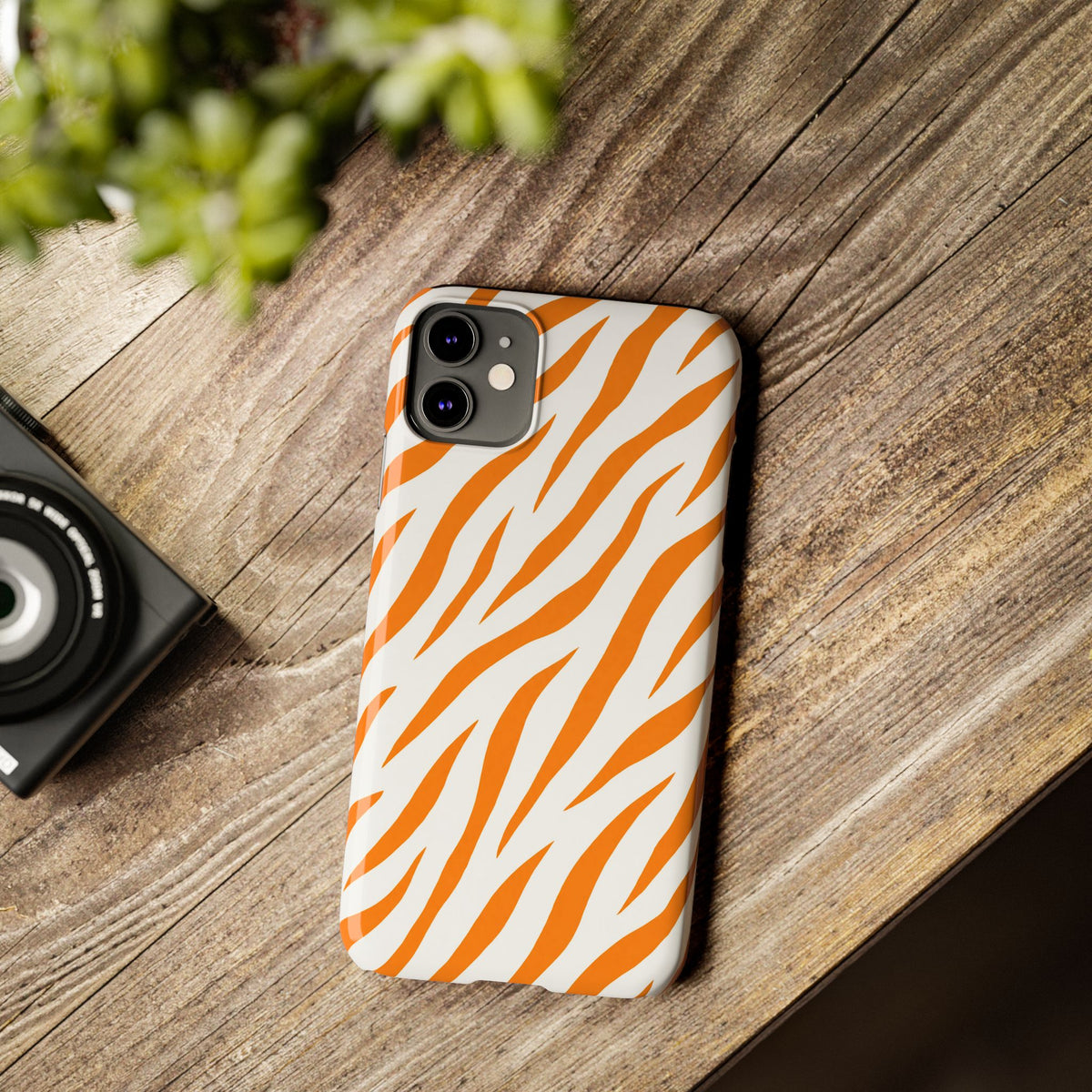 Orange Zebra— Slim iphone Case