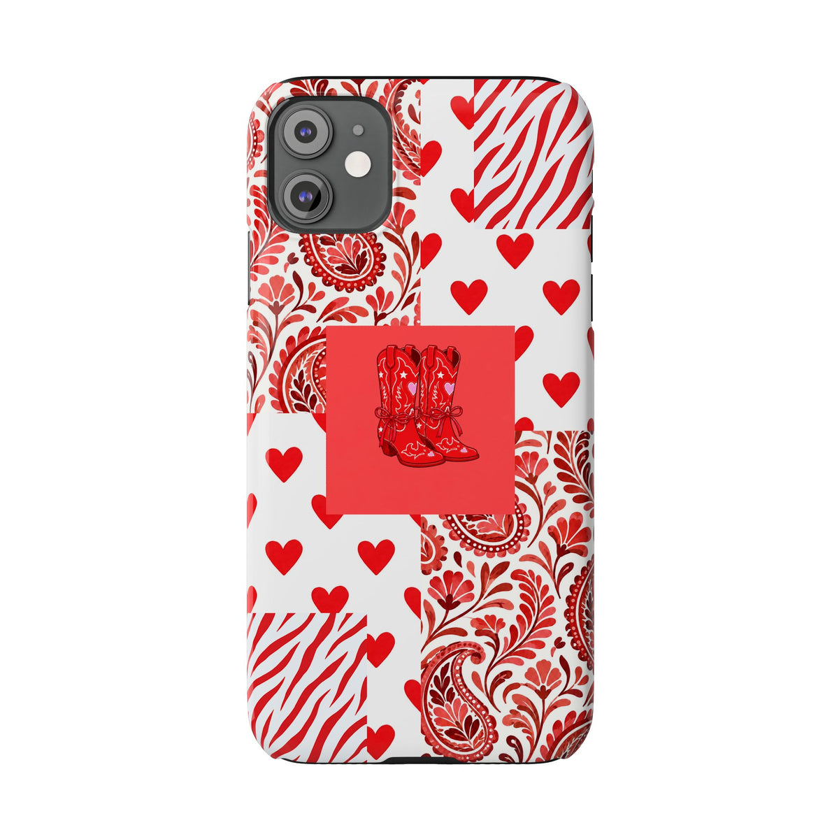 Red Boot Multi Pattern— Slim iPhone Case