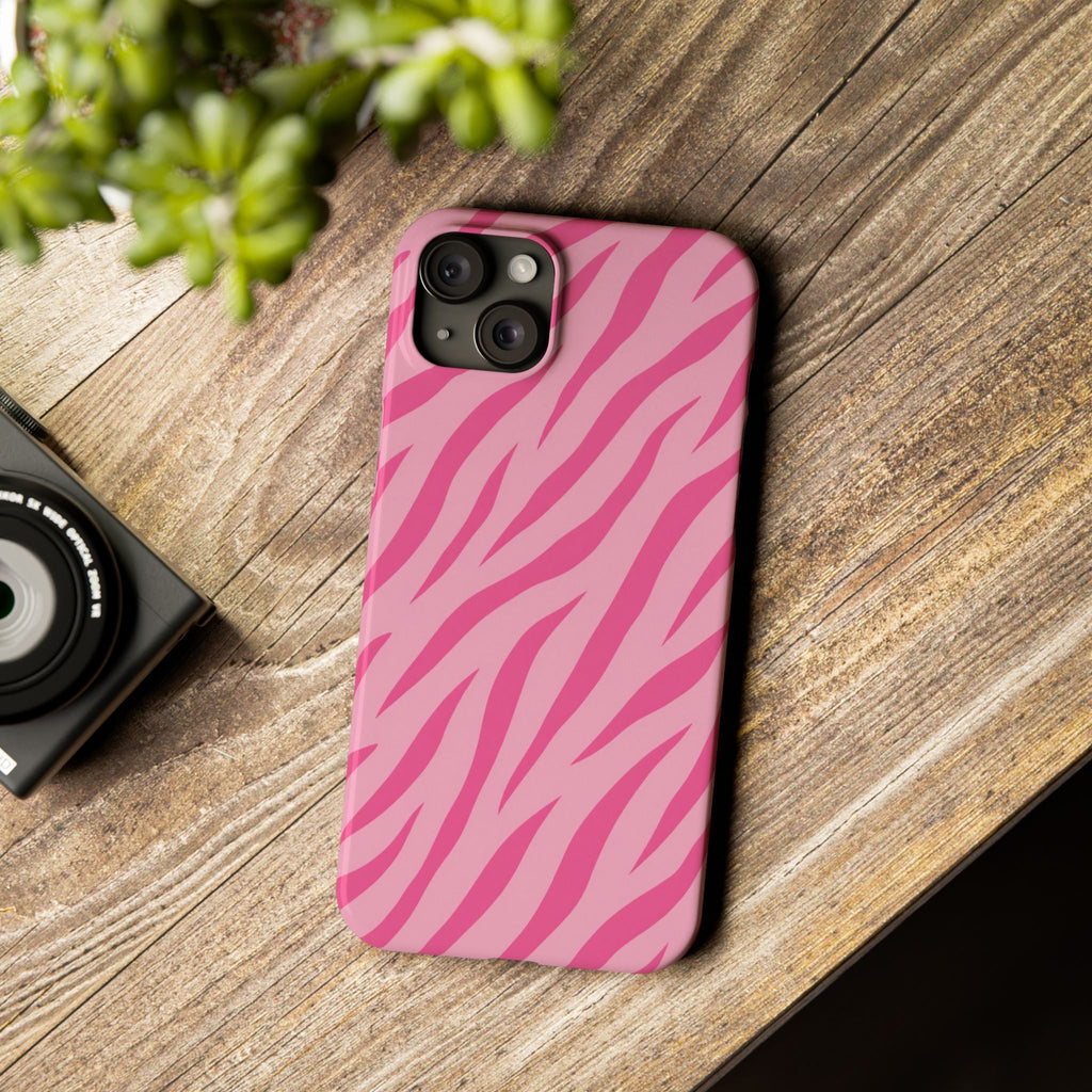 Pink Zebra— Slim iphone Case
