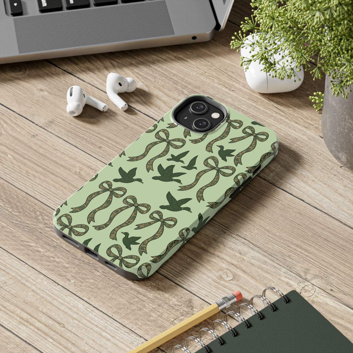 Duck "Cam-bow" - Tough Phone Case (Green)
