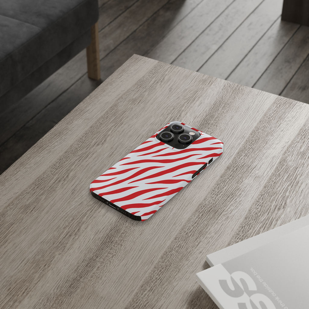 Red Zebra — Slim iphone Case