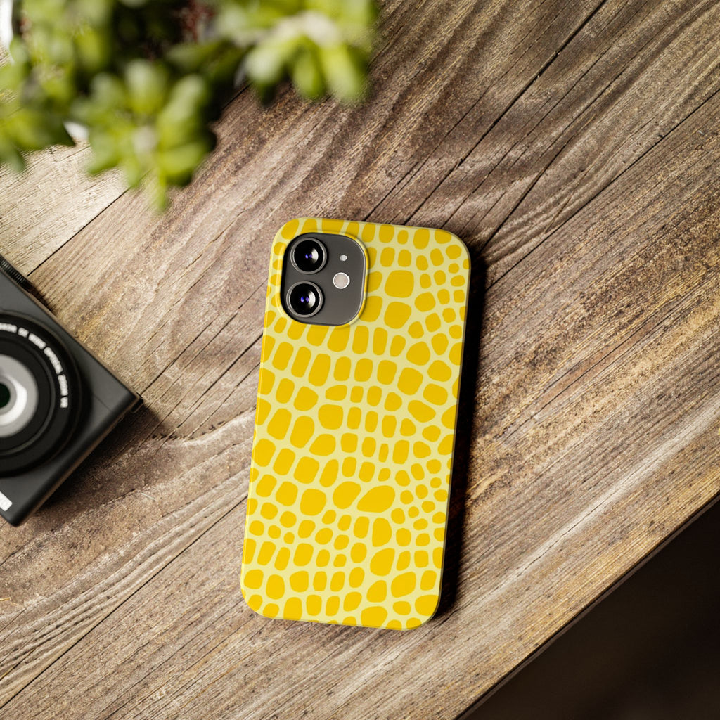 Yellow Gator — Slim iphone Case