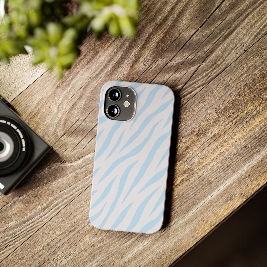 Blue Zebra - Slim iphone Case