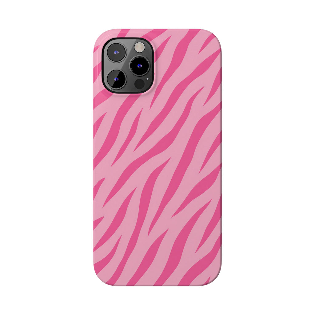Pink Zebra— Slim iphone Case