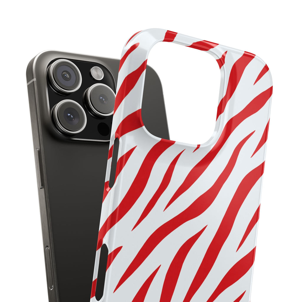 Red Zebra — Slim iphone Case
