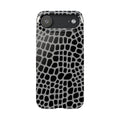 Black & Grey Gator - Slim iphone Case
