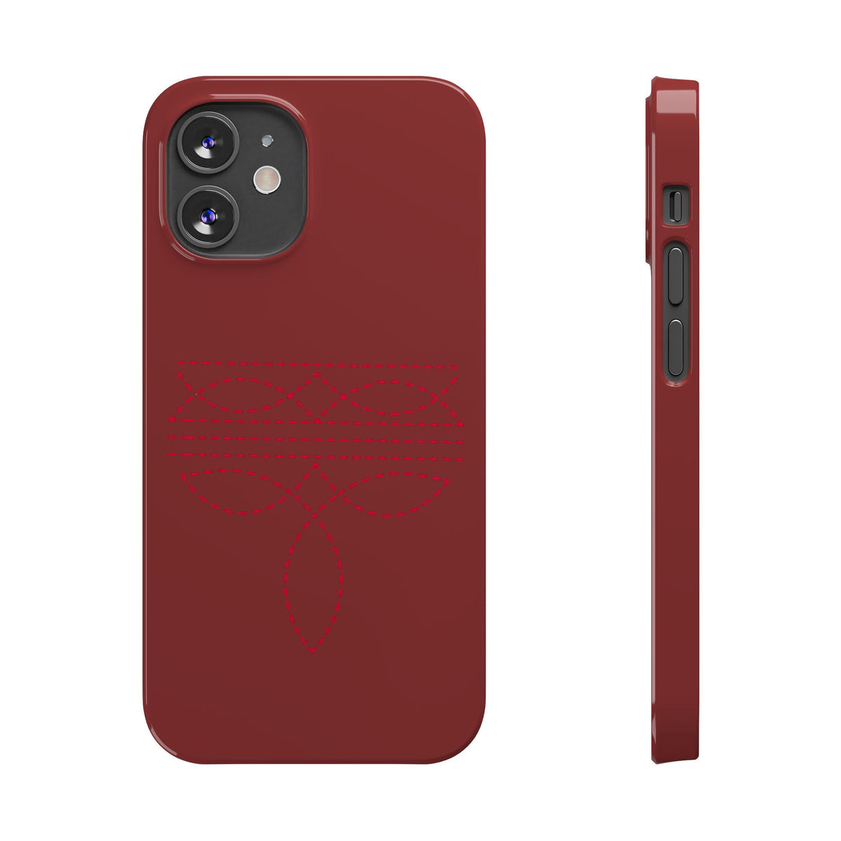 Red Boot Stitch — Slim iphone Case
