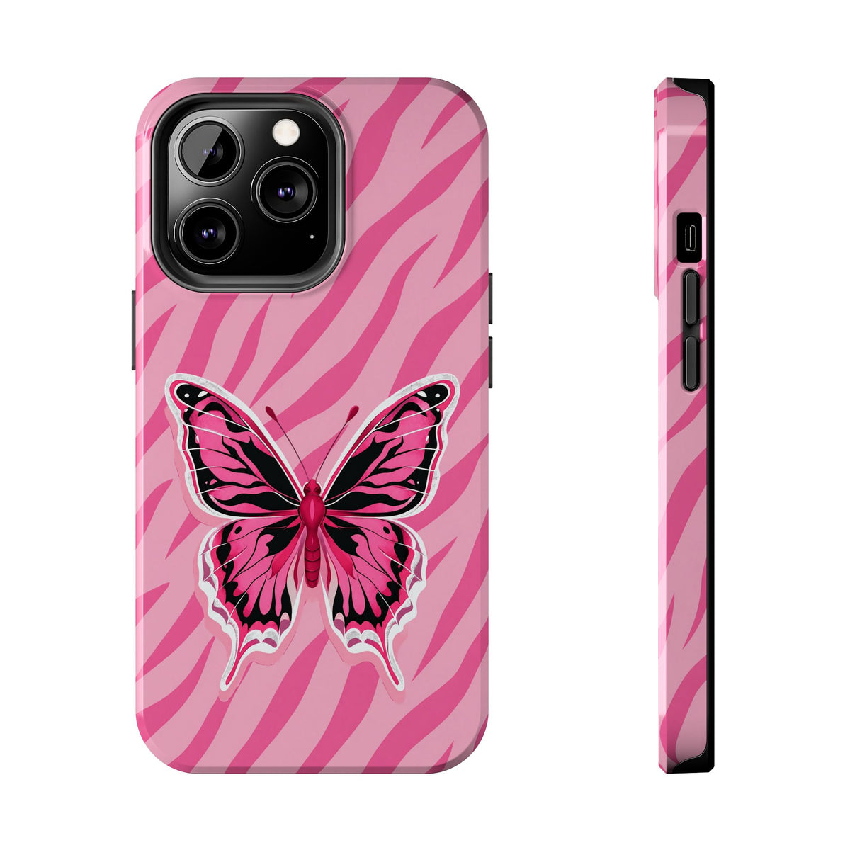 Pink Butterfly - Tough Phone Case
