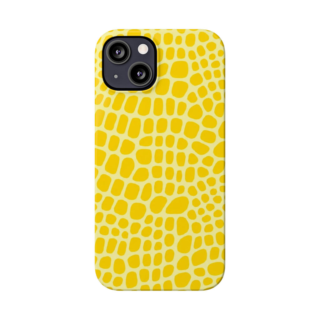 Yellow Gator — Slim iphone Case