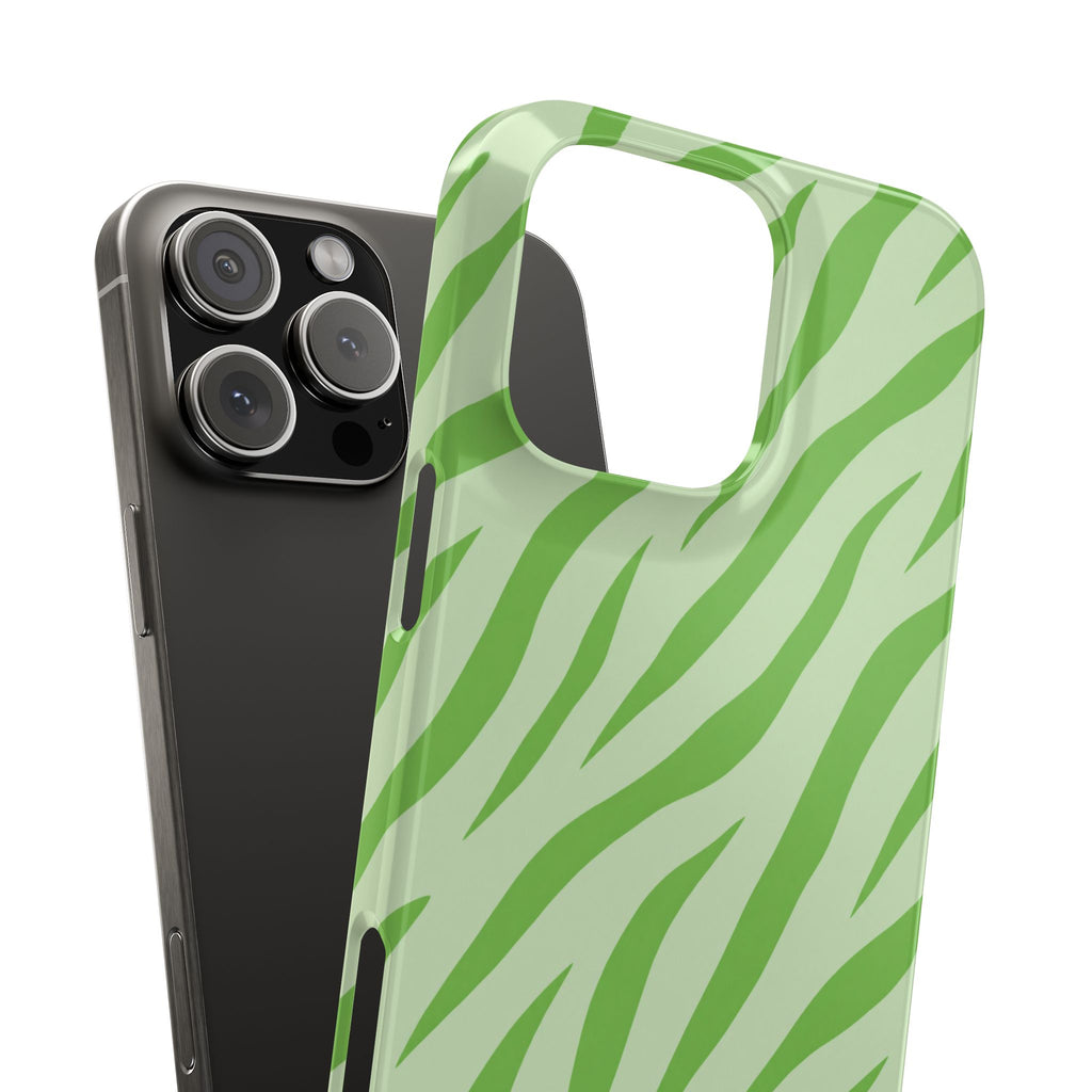 Green Zebra — Slim iphone Case