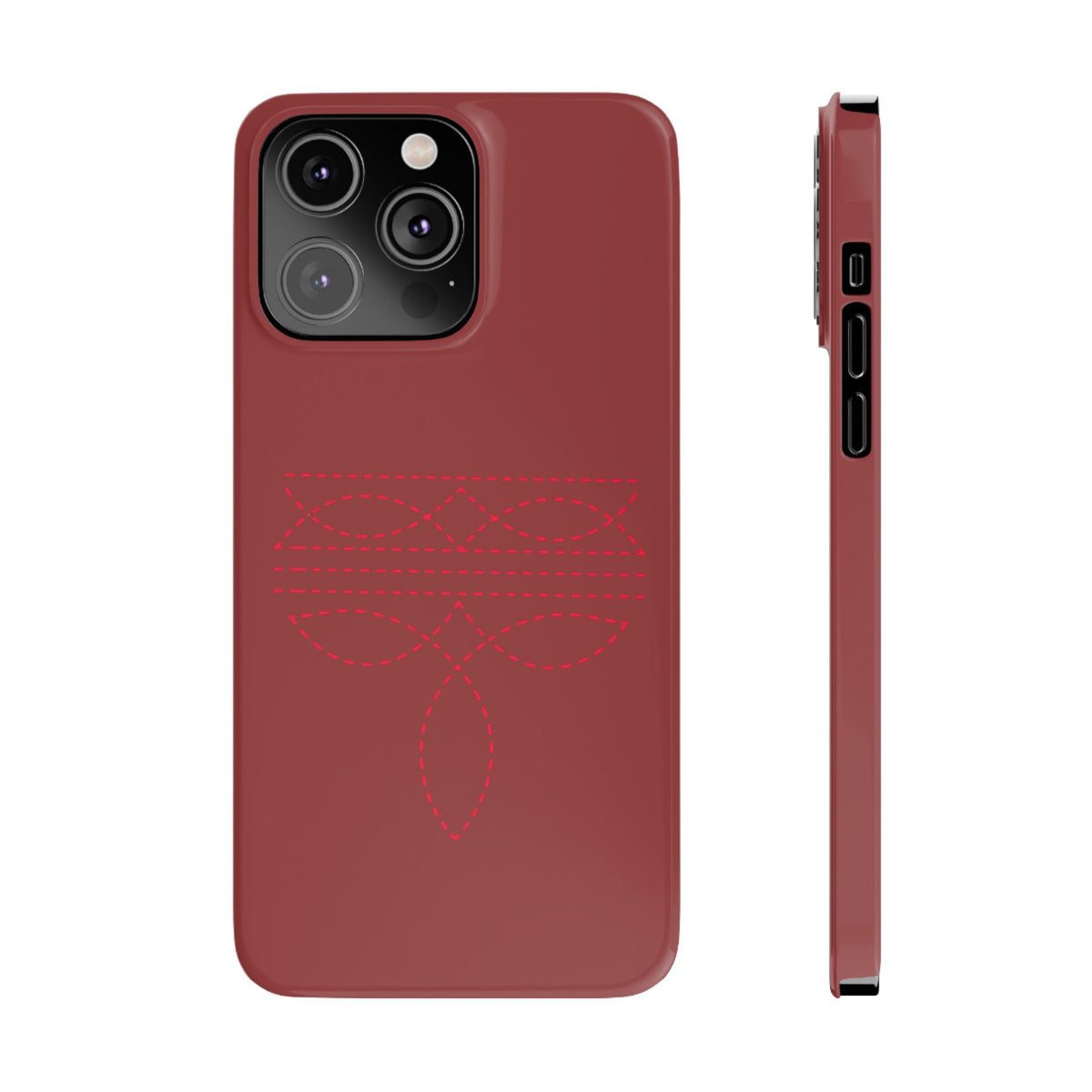 Red Boot Stitch — Slim iphone Case