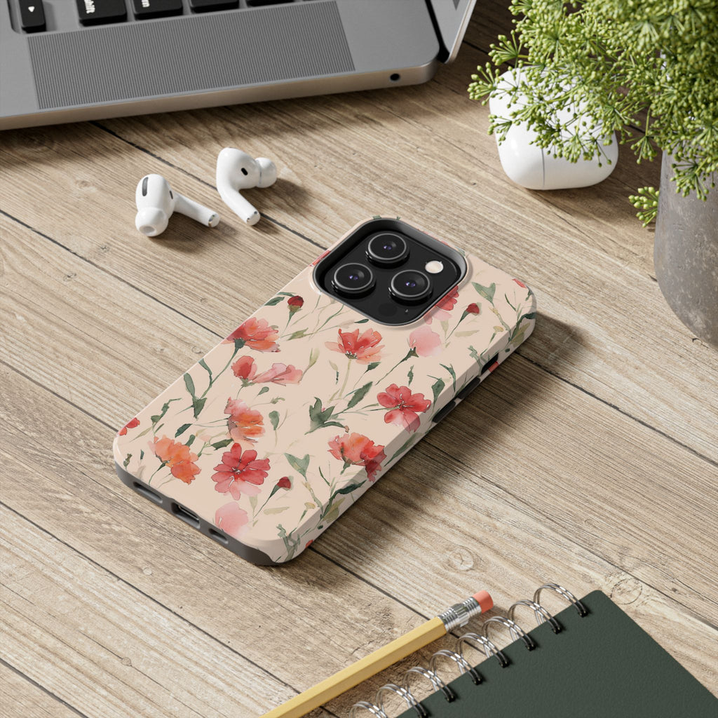 Floral Watercolor — Tough Phone Case