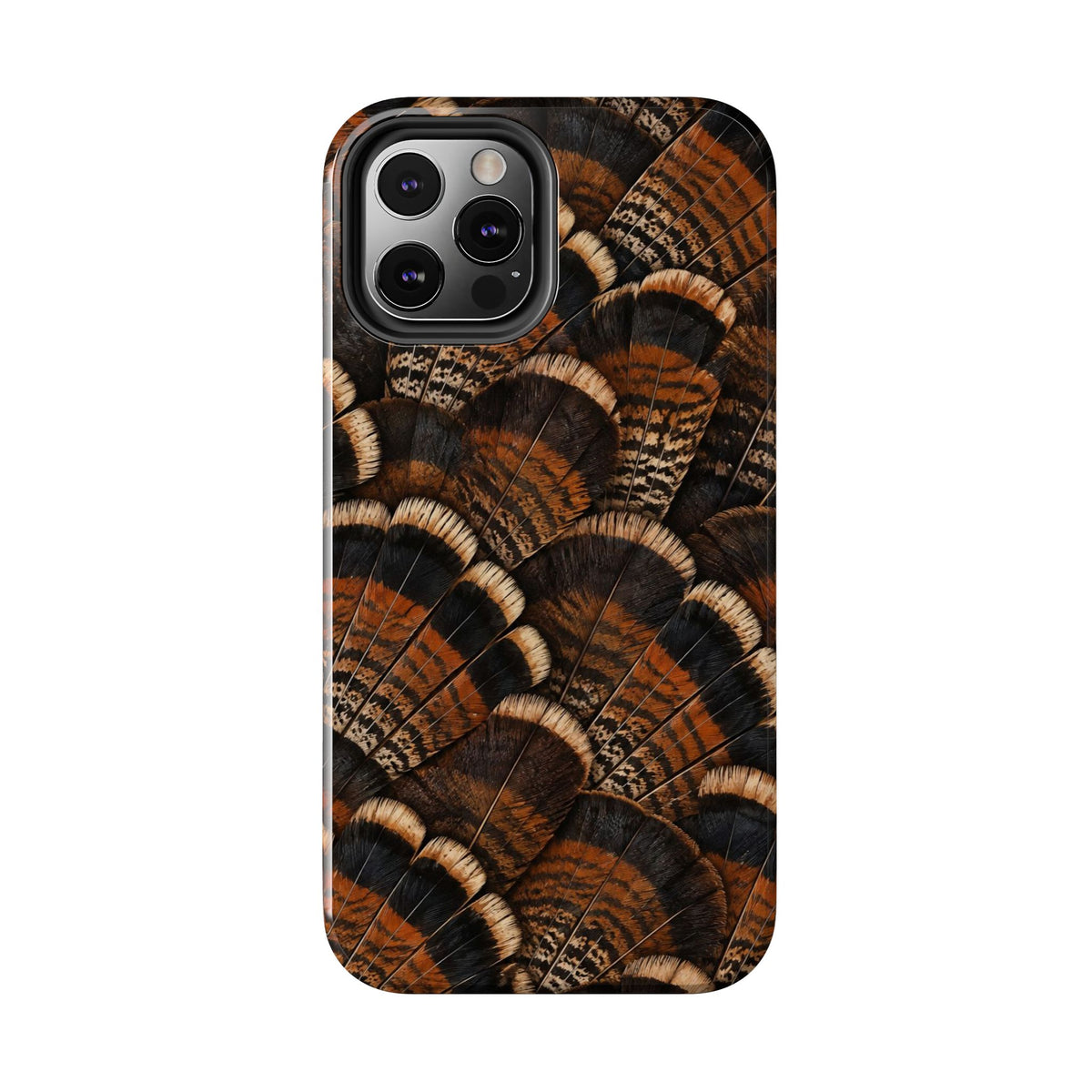 Rustic Turkey Feather Pattern - Tough Phone Case
