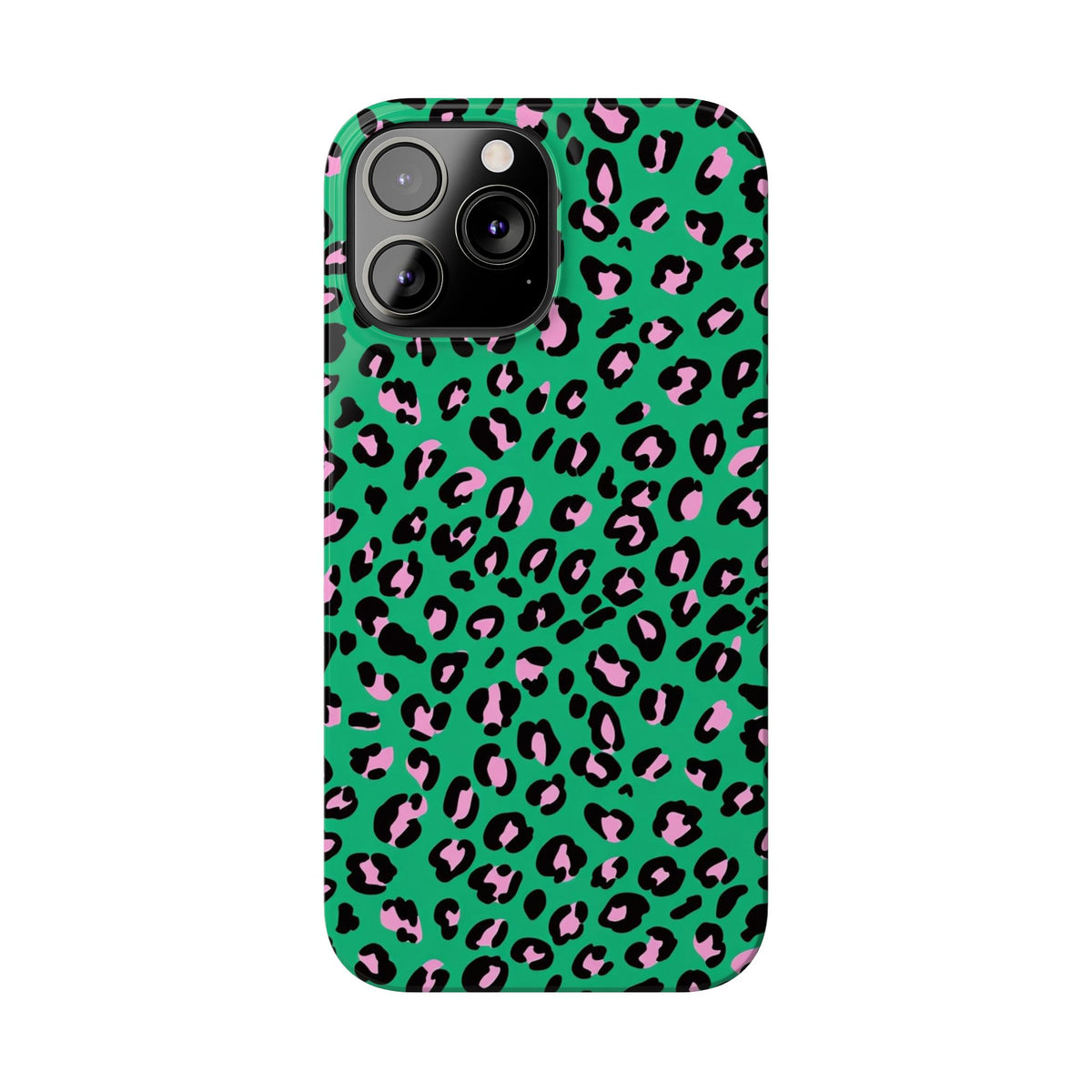 Green & Pink Leopard — Slim iphone Case