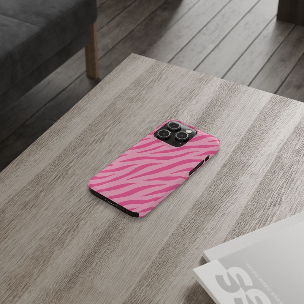 Pink Zebra— Slim iphone Case