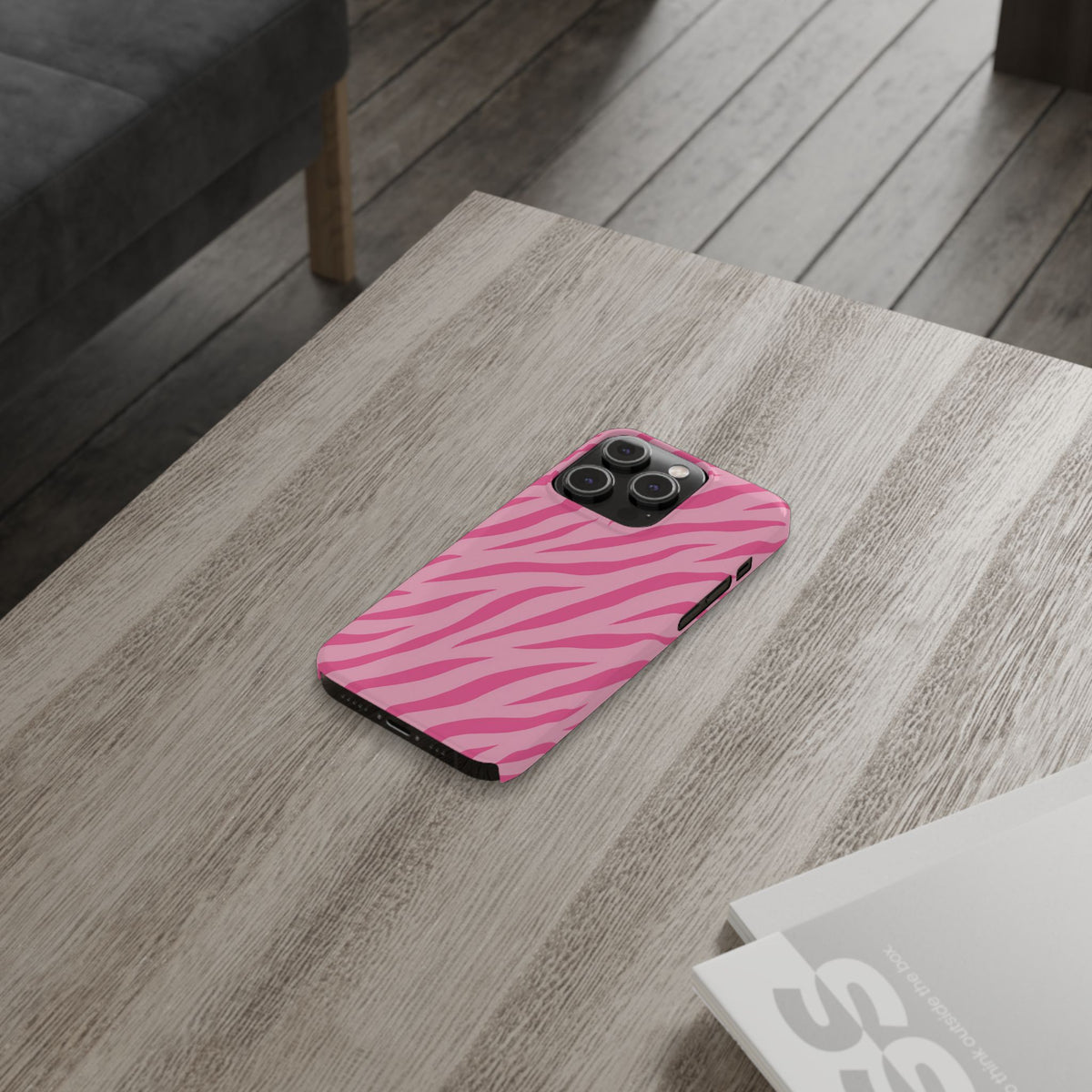 Pink Zebra— Slim iphone Case
