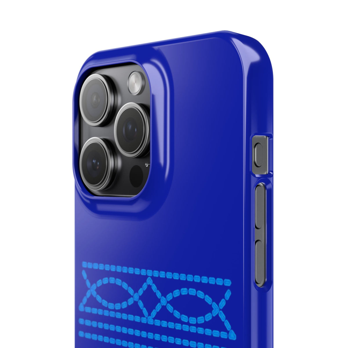 Blue Boot Stitch— Slim iphone Case