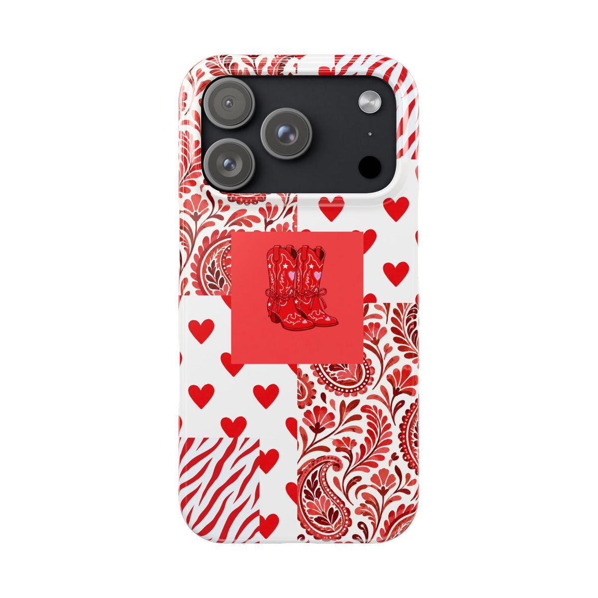 Red Boot Multi Pattern— Slim iPhone Case