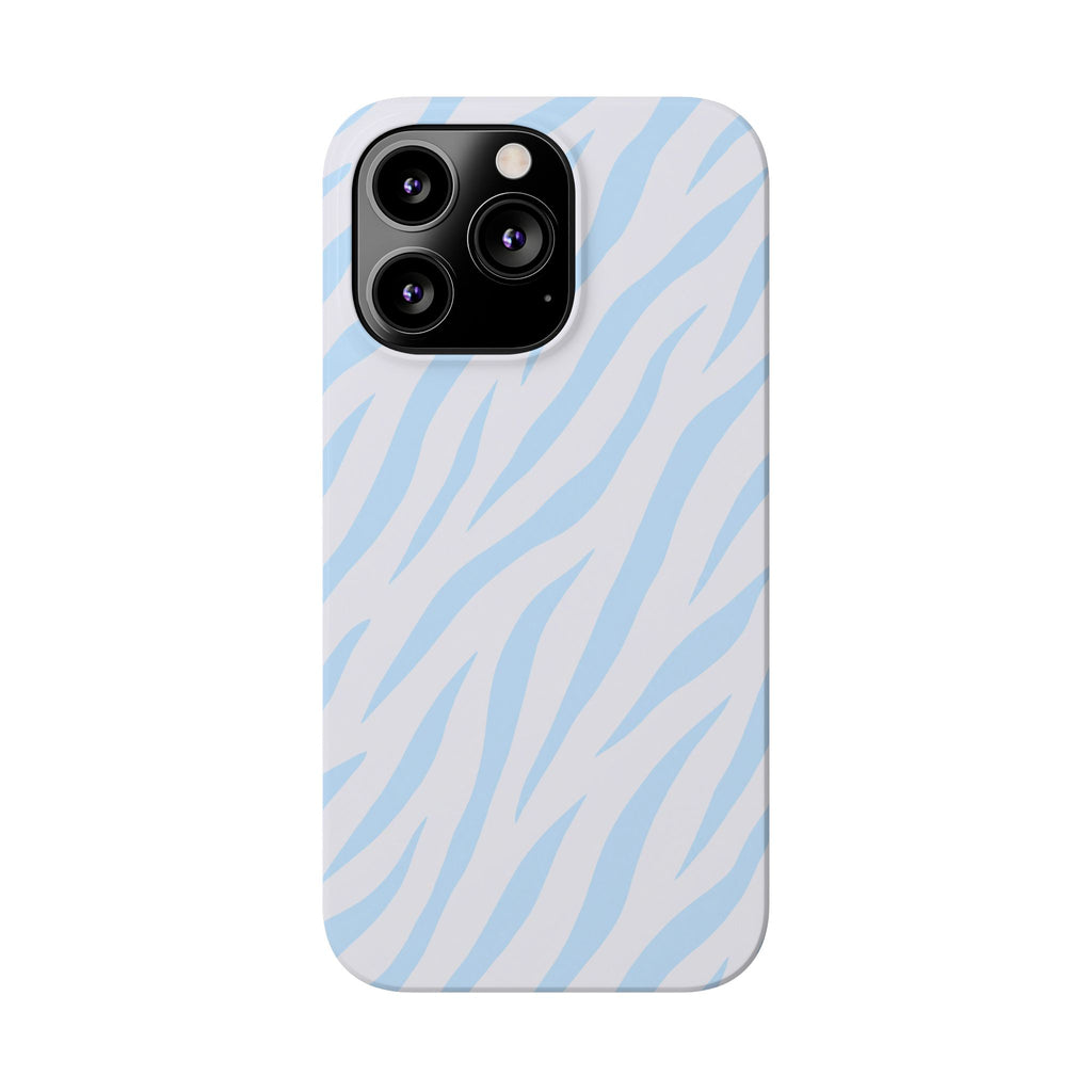 Blue Zebra - Slim iphone Case