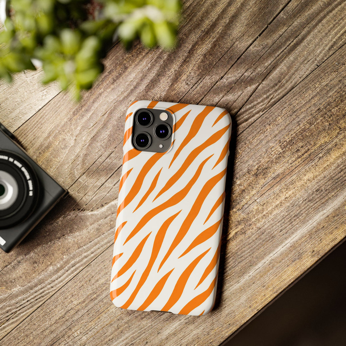 Orange Zebra— Slim iphone Case