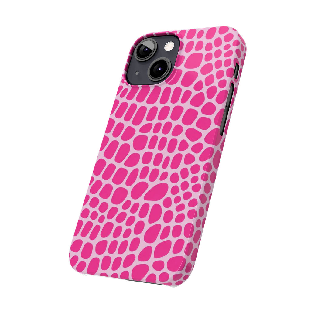 Pink Gator — Slim iphone Case