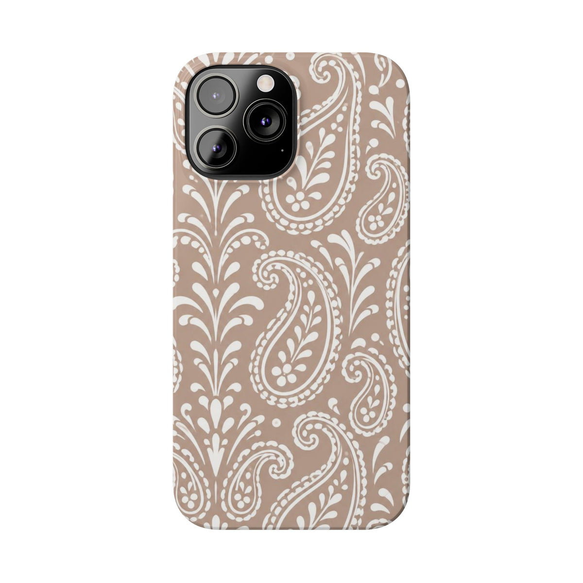 Beige Paisley — Slim iphone Case