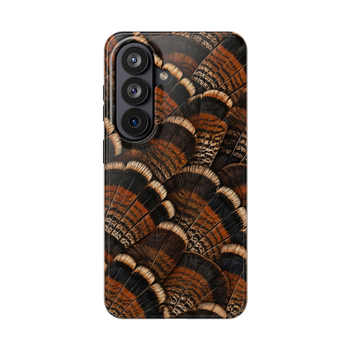 Rustic Turkey Feather Pattern - Tough Phone Case