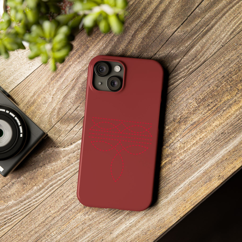 Red Boot Stitch — Slim iphone Case