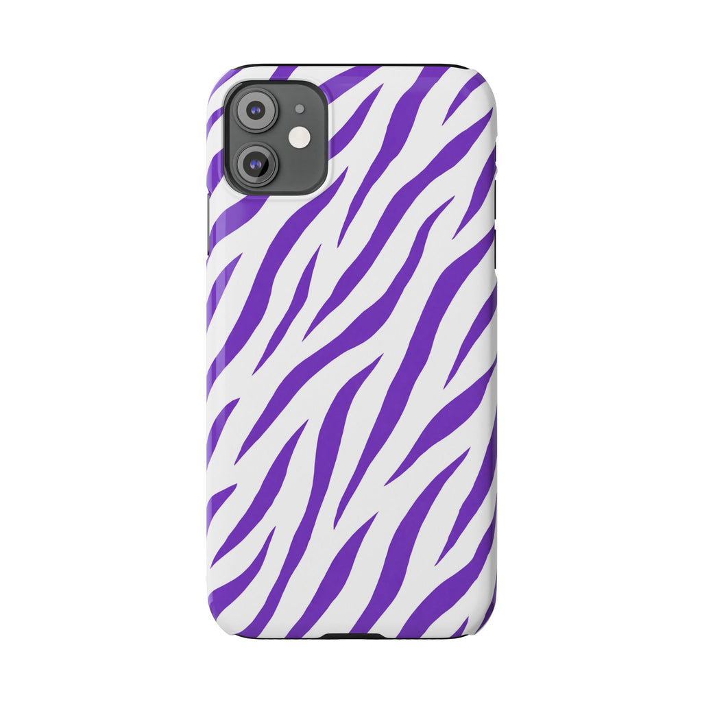 Purple Zebra  — Slim iphone Case
