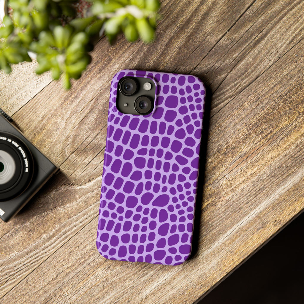 Purple Gator - Slim iphone Case