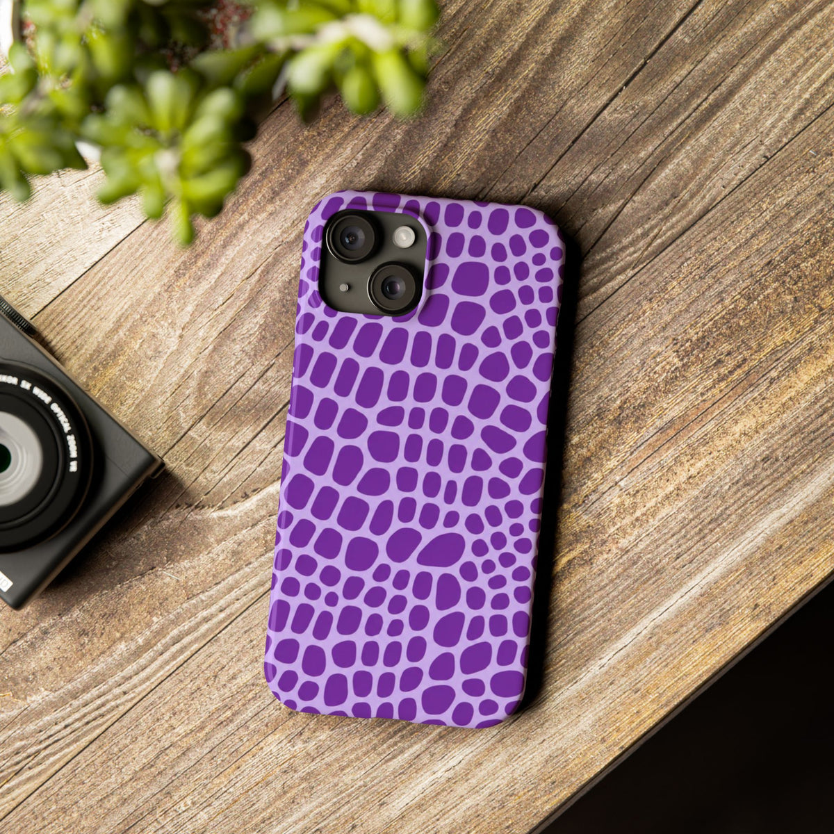Purple Gator - Slim iphone Case