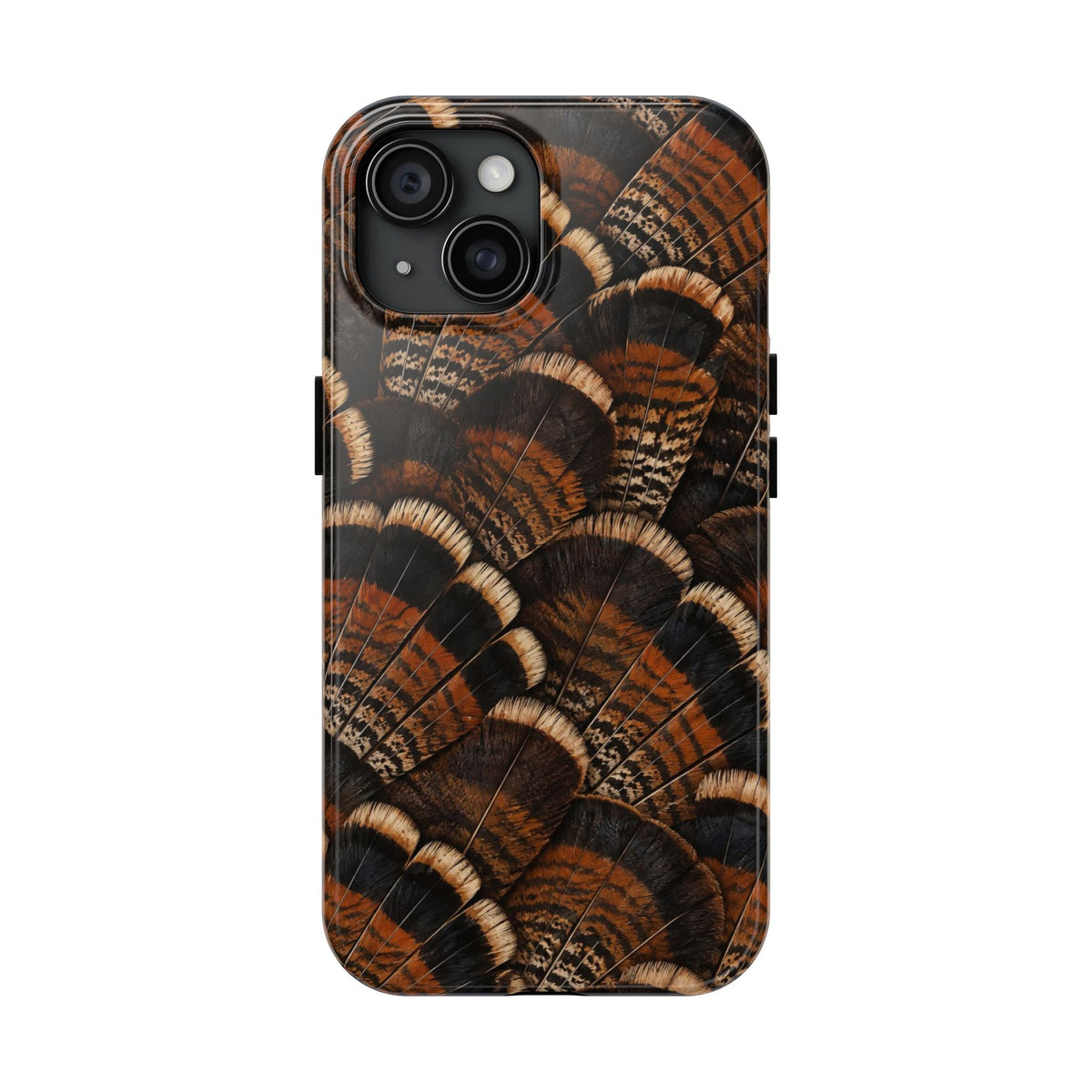 Rustic Turkey Feather Pattern - Tough Phone Case
