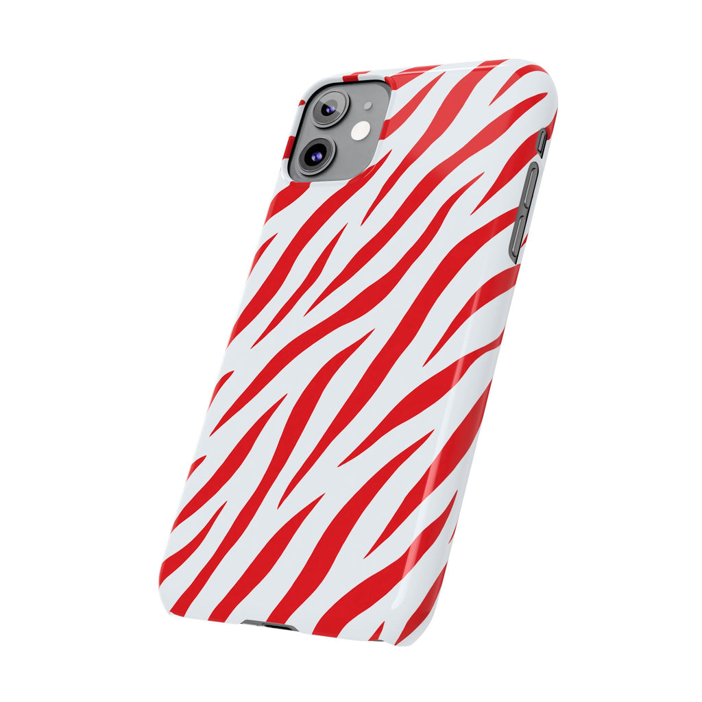 Red Zebra — Slim iphone Case
