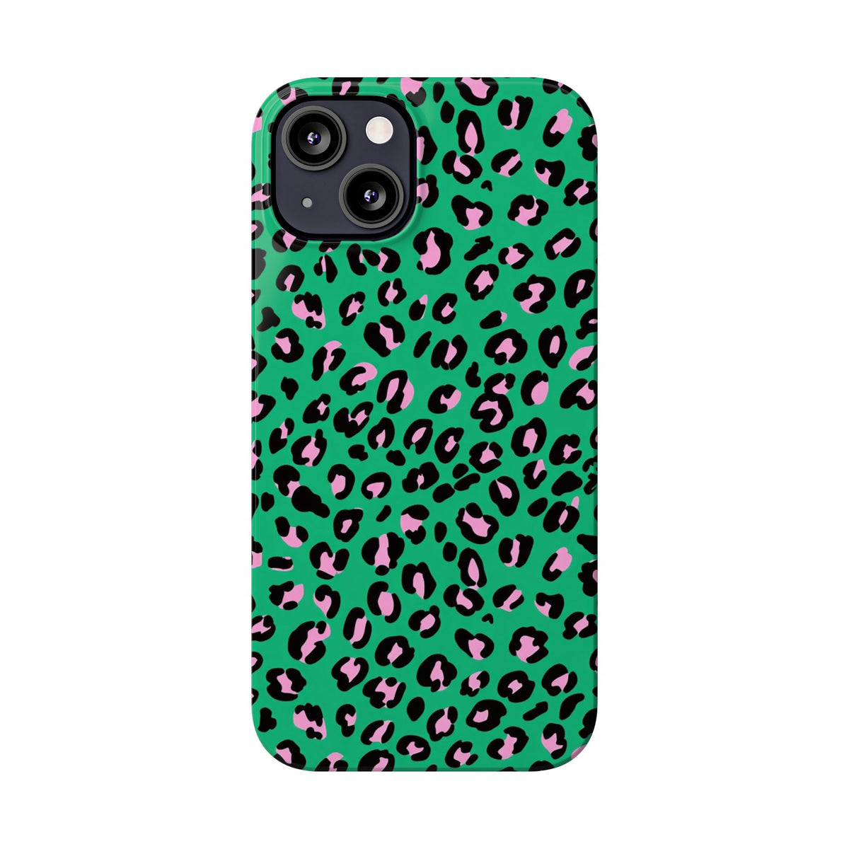 Green & Pink Leopard — Slim iphone Case